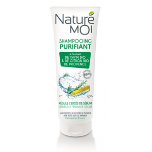 Натурален шампоан за мазна коса с мащерка и лимон Purifiant – Nature moi